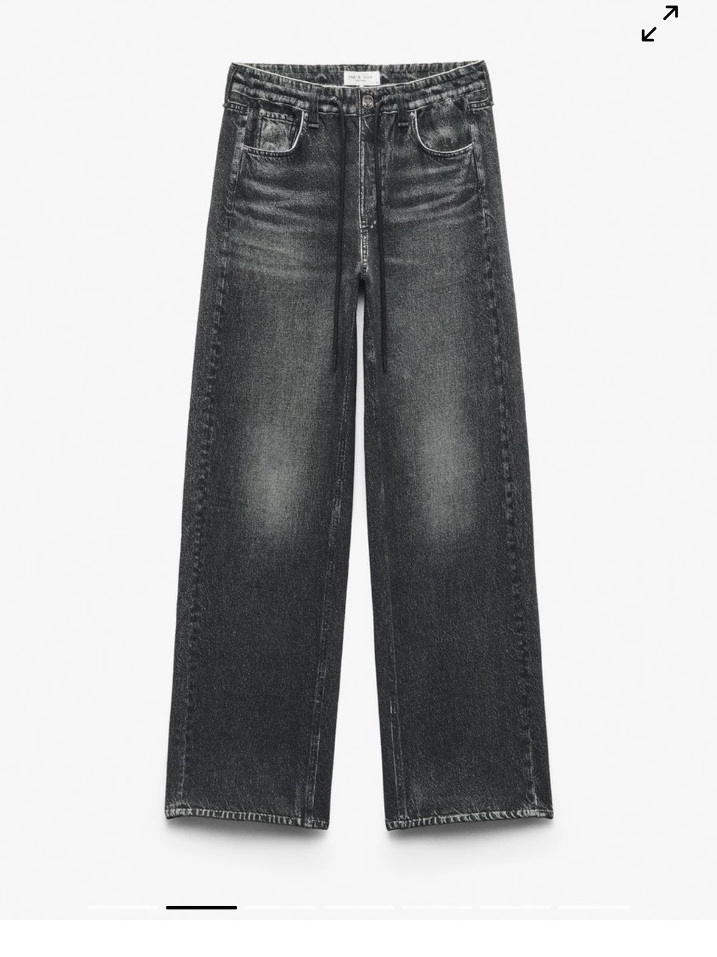 Rag & Bone Women's Straight Jeans In Washed Black